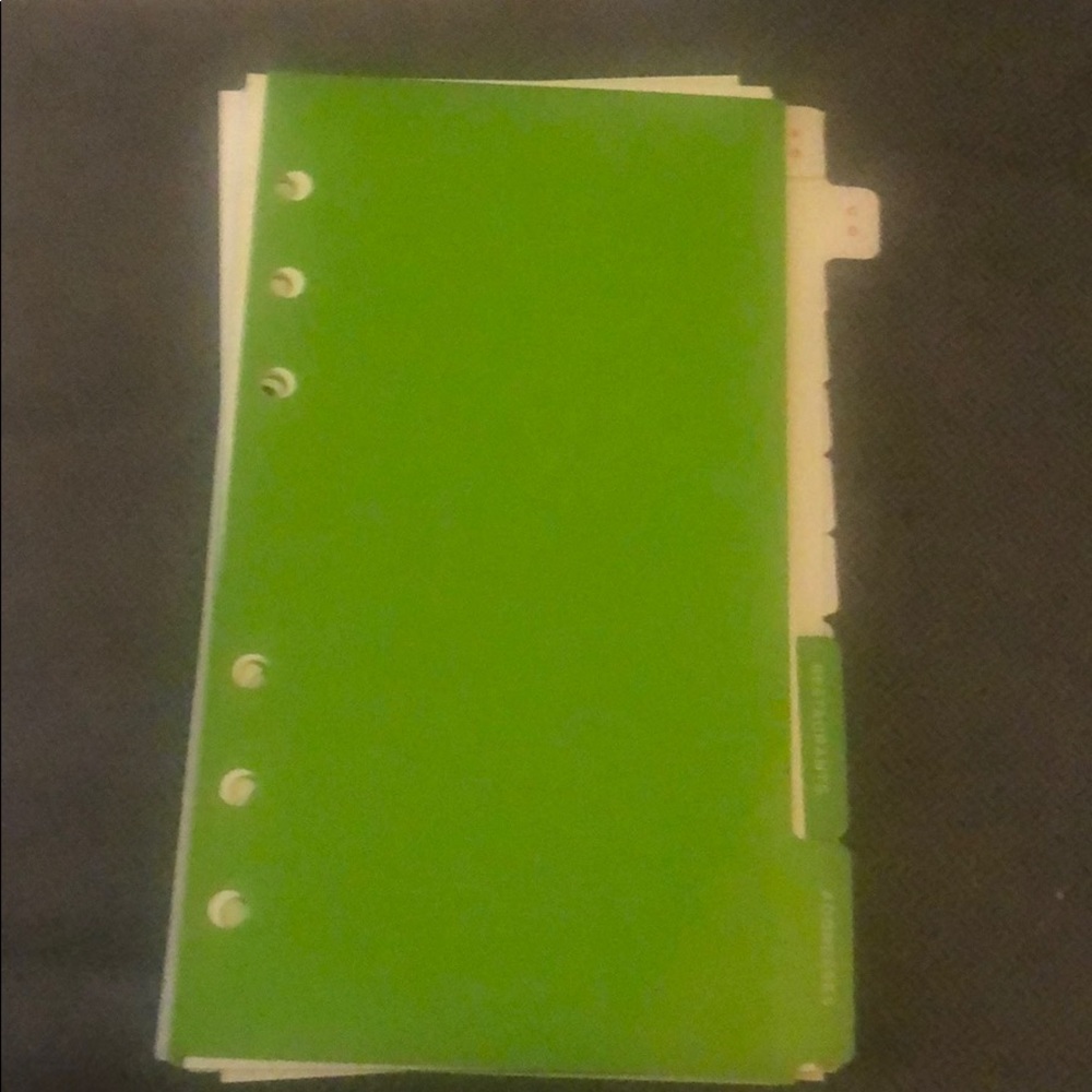 Inserts for a Kate Spade agenda